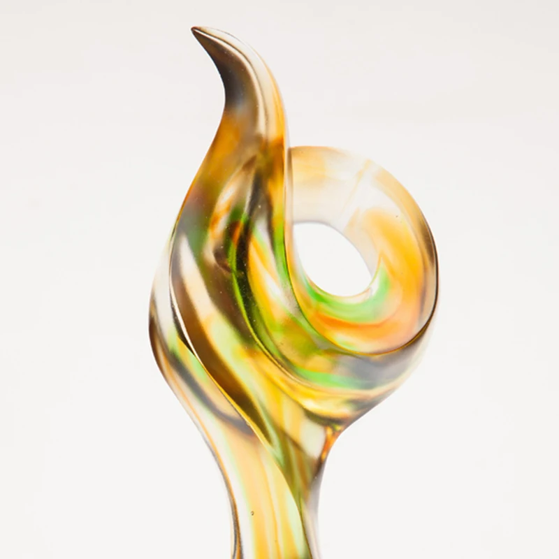 Jadevertu liuli Excellent award trophy for corporate opening ceremony  Competition event souvenir