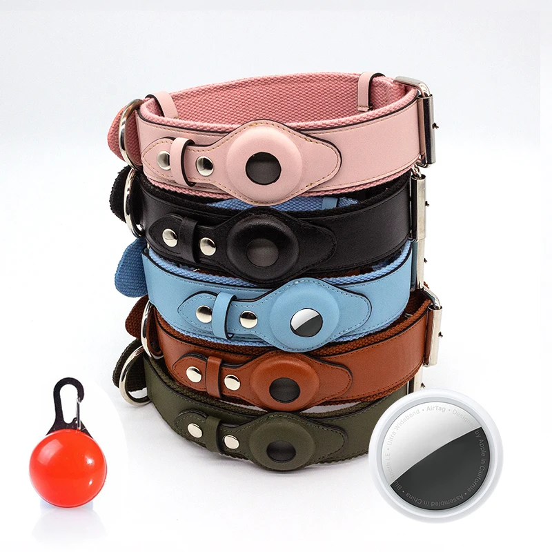 Adjustable PU Leather Necklace Bite Proof Dog Collars Leather Belt With Durable Rivet Classic Style Dog Collar