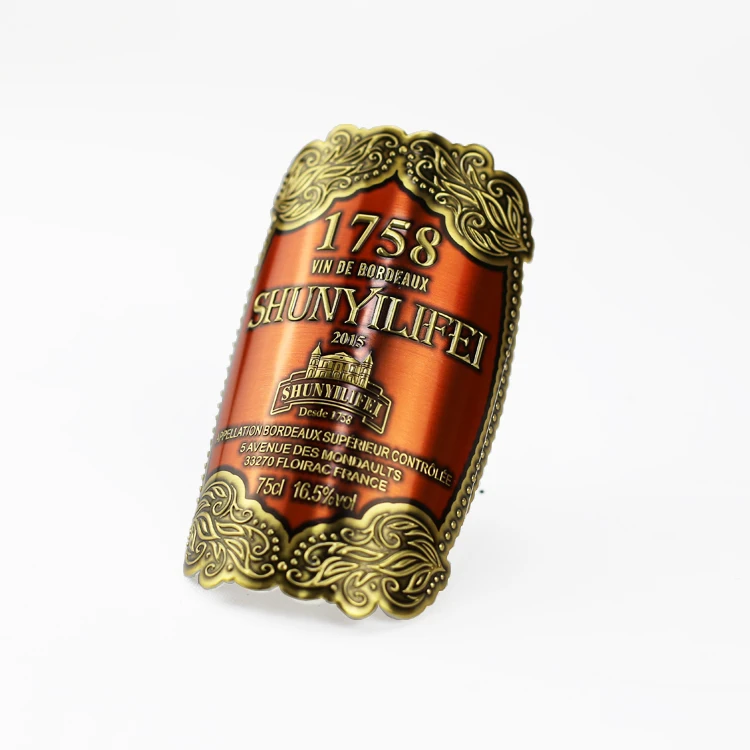 Factory supply quality custom tag label metal