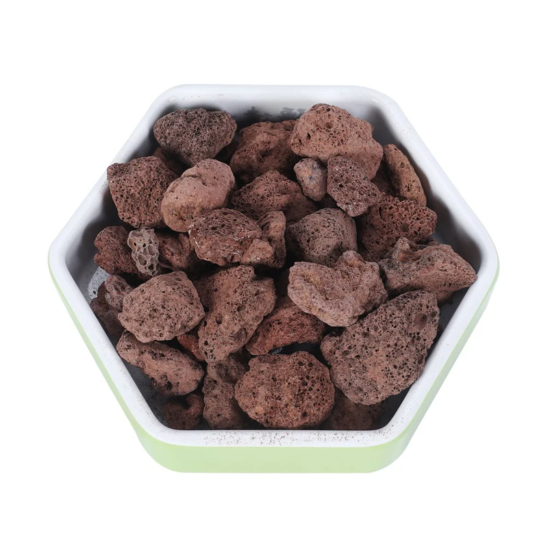 Sell at a low price aquarium red lava stone for water treatment volcanic rock pumice stone for sauna