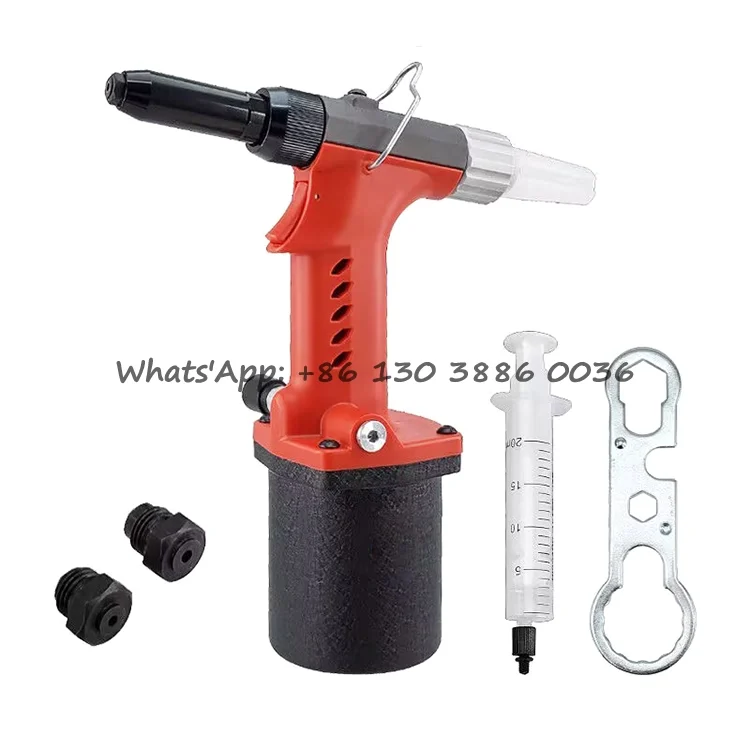 High Quality Handheld Cordless Rivet Gun Hydraulic Pneumatic Rivet nut Gun Kit Set for Building, Car Assembly, Stainless Steel