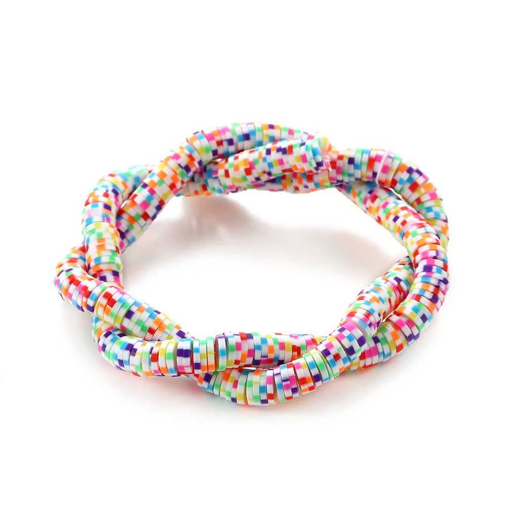 XuQian Hot Selling 4-6mm Polymer Clay Spacer Beads for Jewelry Making Accessories B0201