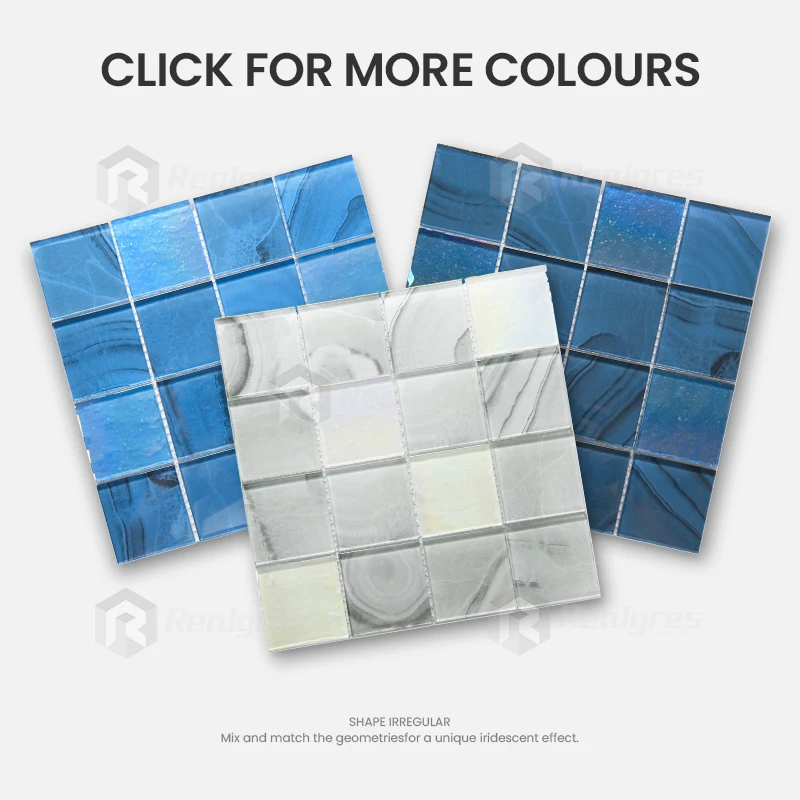 Дешевая OEM белая фарфоровая мозаичная плитка для бассейна материал стеклянная мозаика размер плитки