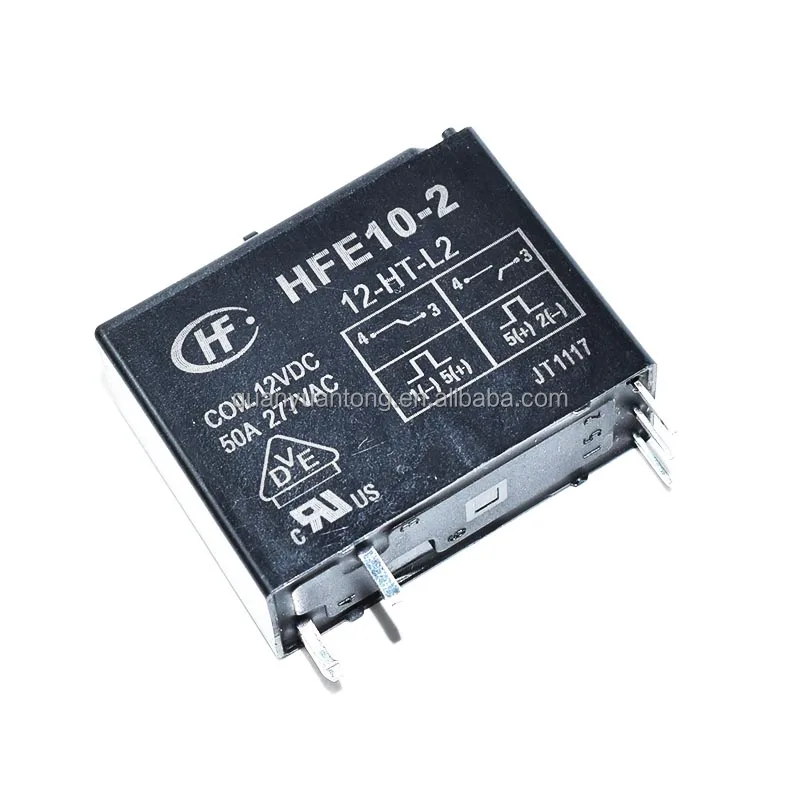 Double Coil with Manual Switch 50A Hongfa Magnetic Holding Relay HFE10-2-12-HT-l2 Original