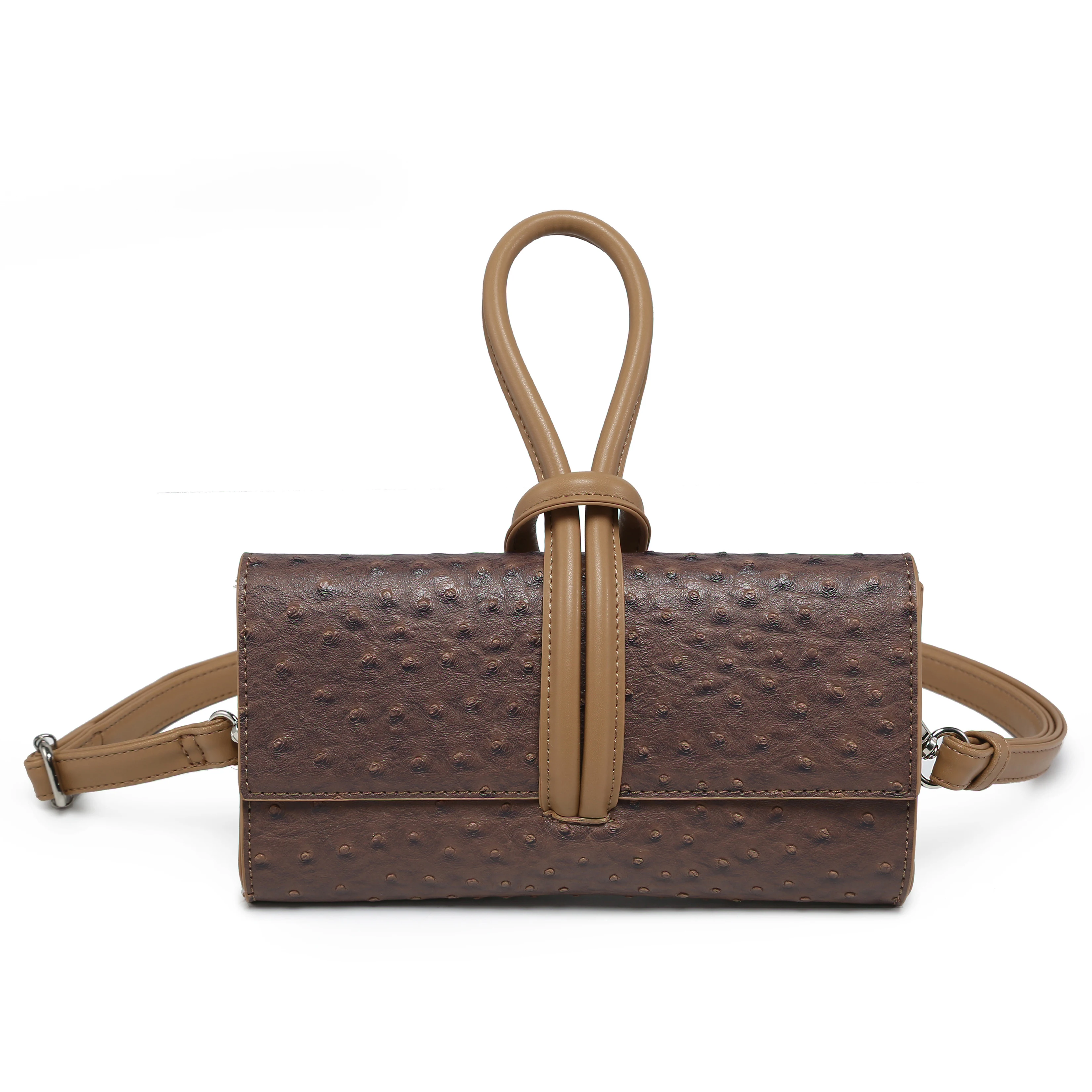 Hot sale 2025 high quality ostrich phone purse small sling women bags cheap new design handbag