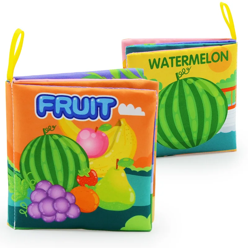 Baby Cloth Book Preschool Education Soft Chewable Durable Classic Cognitive Training Color English Version Touch Cloth Book