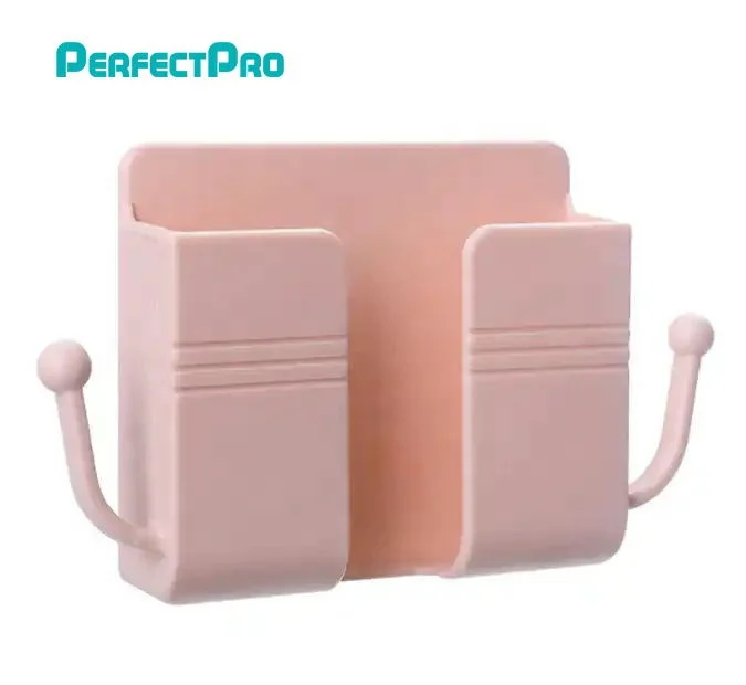 Factory Supply Wall Mounted Colorful  Plastic Adhesive Phone Charging Holder