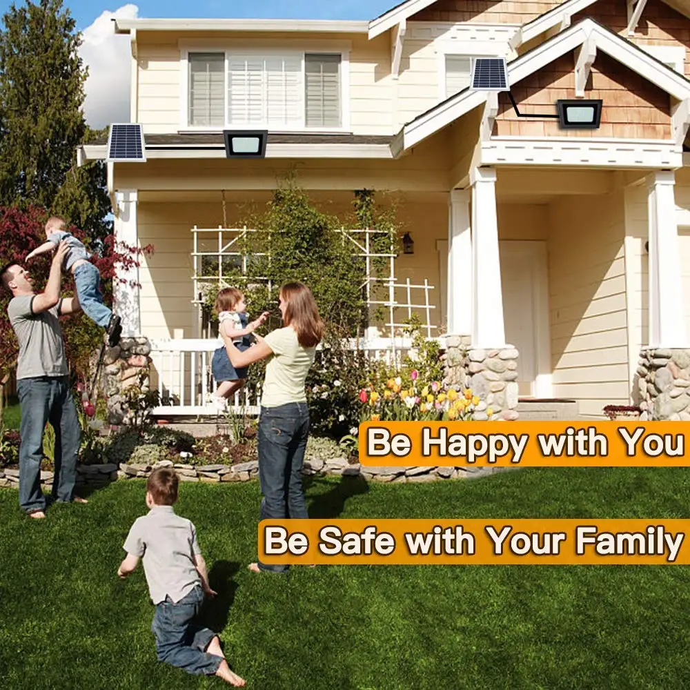 SunBonar Amazon direct sale Factory Price Long-time Lighting 60leds Led Outdoor Solar Flood Lights for the garden lighting