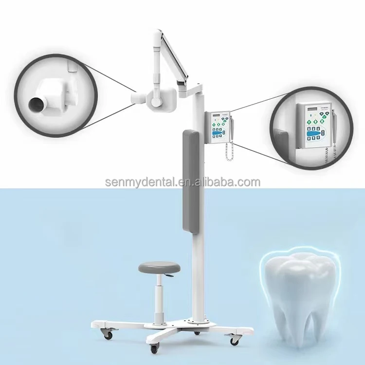 S601 Good Quality Dental x ray Tube Standing Dental X-ray Machine with Moving wheel