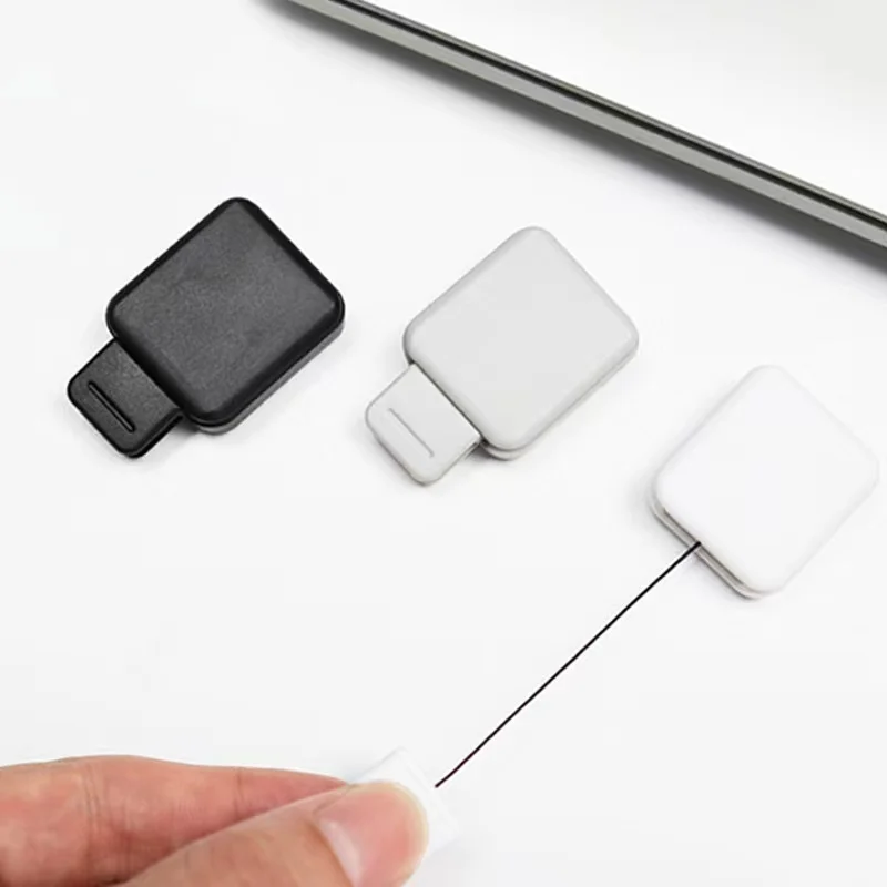 Plastic ID Card Work Card Holder Name Badge Holder Retractable Plastic Buckle Badge  Card Clip Telescopic Holder