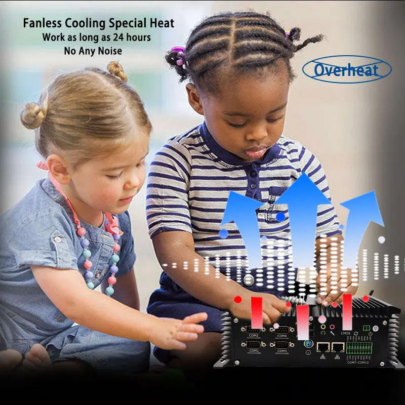 Manufacturer Intel Core i5 7200U One embedded SIM card slot onboard for 3G/4G Wi-Fi module Fanless Industrial Mini PC