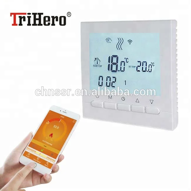 WIFI электрические коврики для подогрева пола с сенсорным экраном для комнатной программы wifi термостат