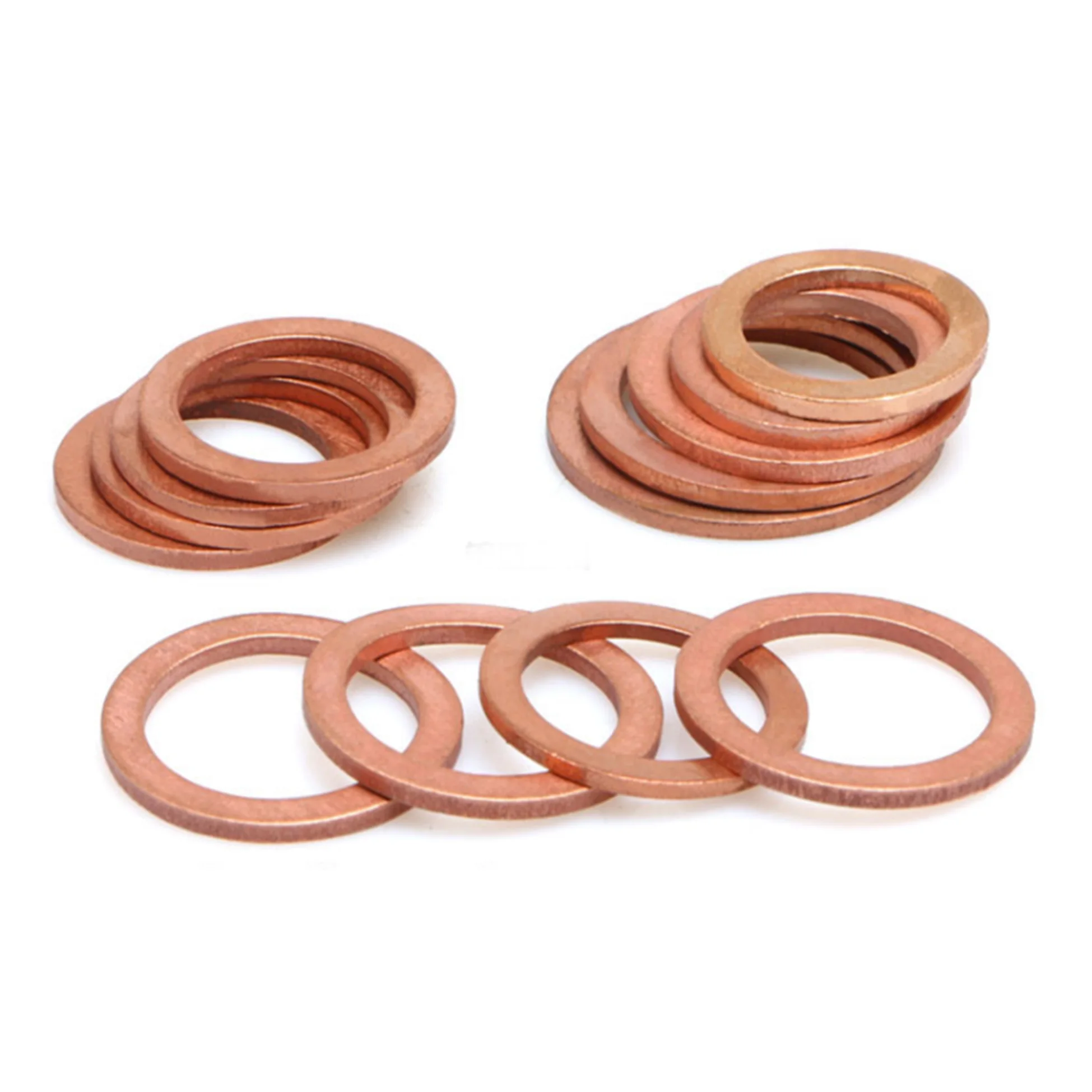 Custom red copper washer thin metal brass flat washer