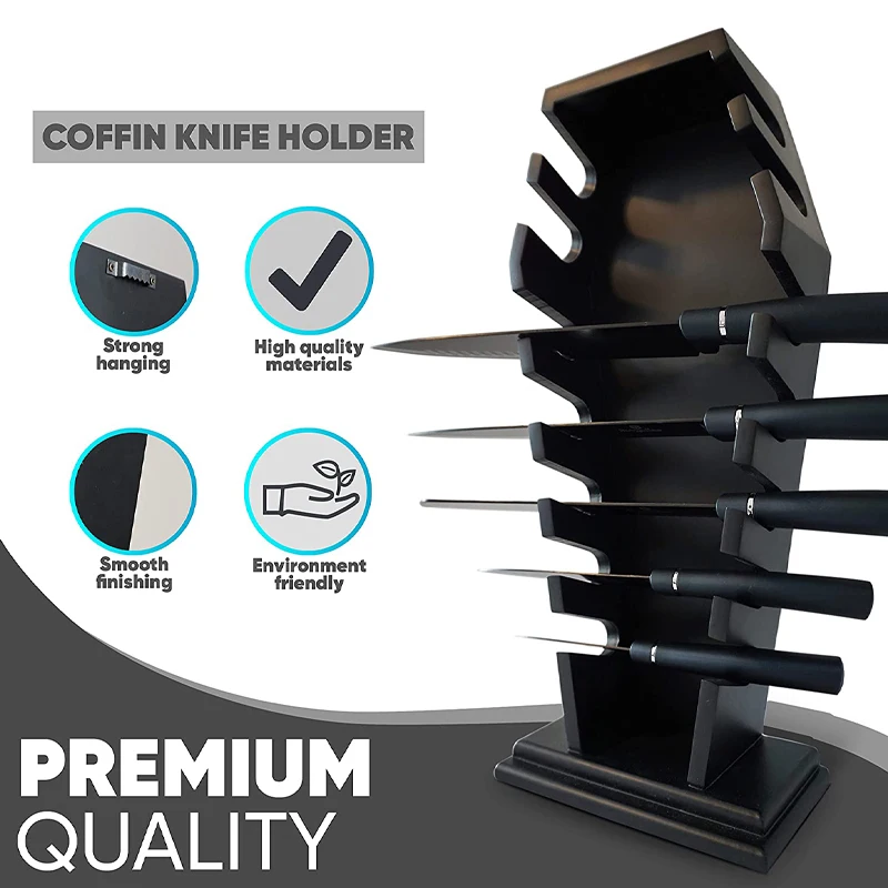 Gothic Knife Holder Gothic Kitchen Decor Gothic Gothic Kitchen Accessories and Coffin Knife Holder Used in Kitchen