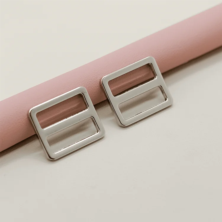 Rectangular Buckle Metal Frame Slider Buckle Adjuster buckle for leather strap