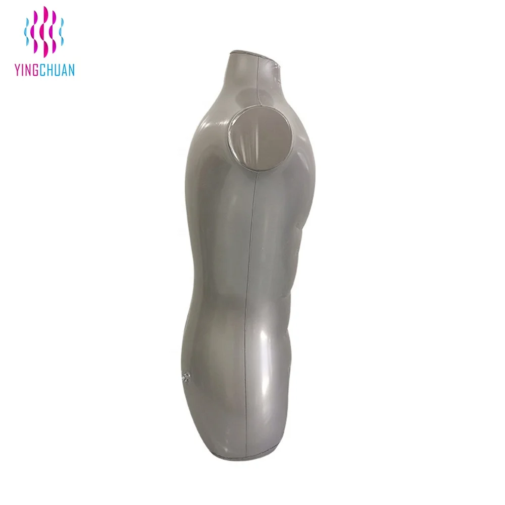 Inflatable Male Half Body Mannequin Torso Dress Form Dummy Model Display