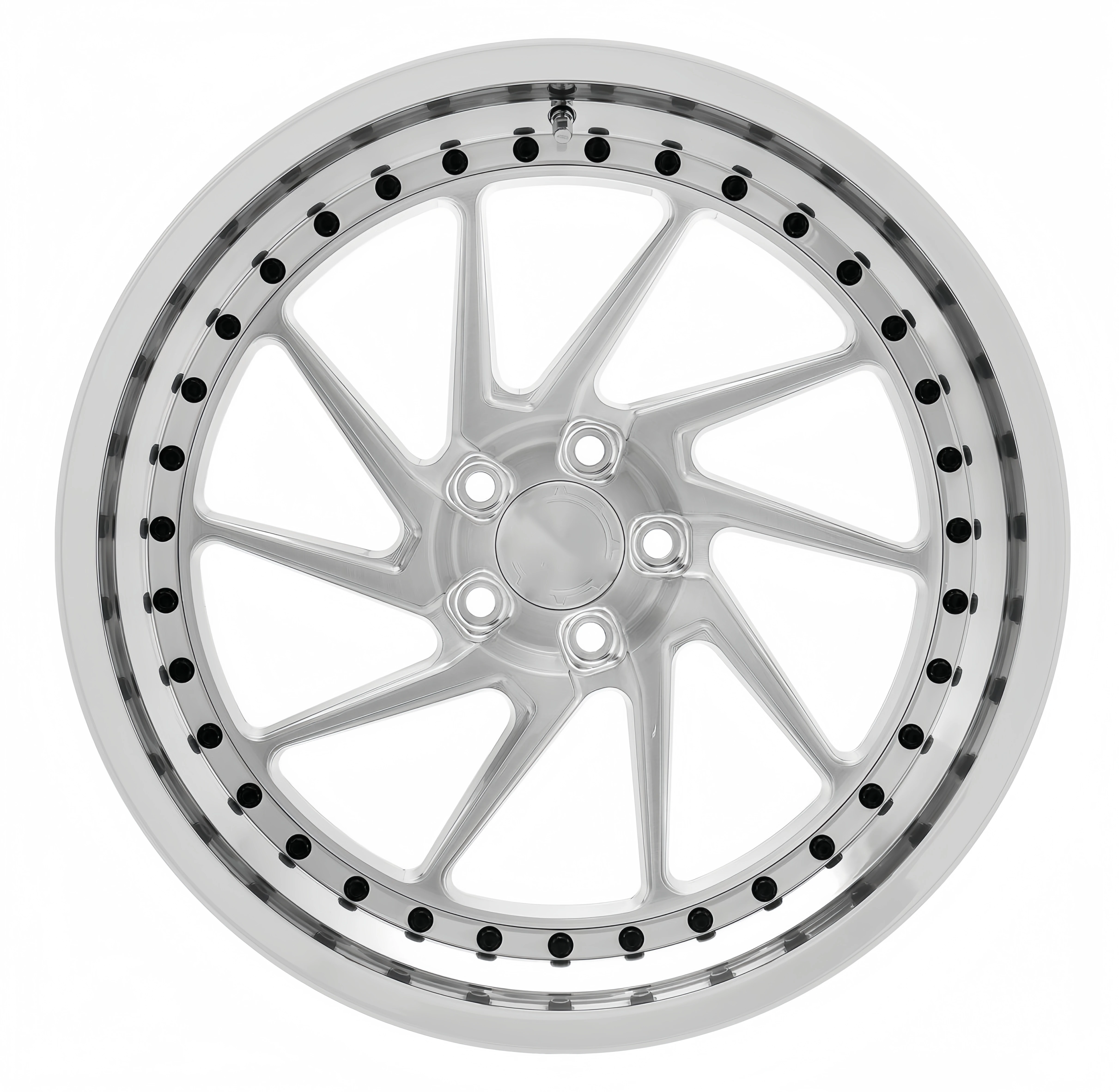 Custom Two-Piece 19 Inch 5x112 Deep Dish Carbon Fiber Forged Alloy Wheels with Racing Spokes Car Rims for Mercedes Benz