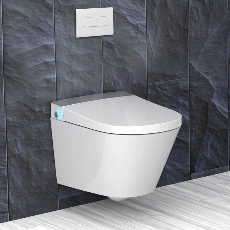 2022 New design led wc intelligent concealed tank flush toilet