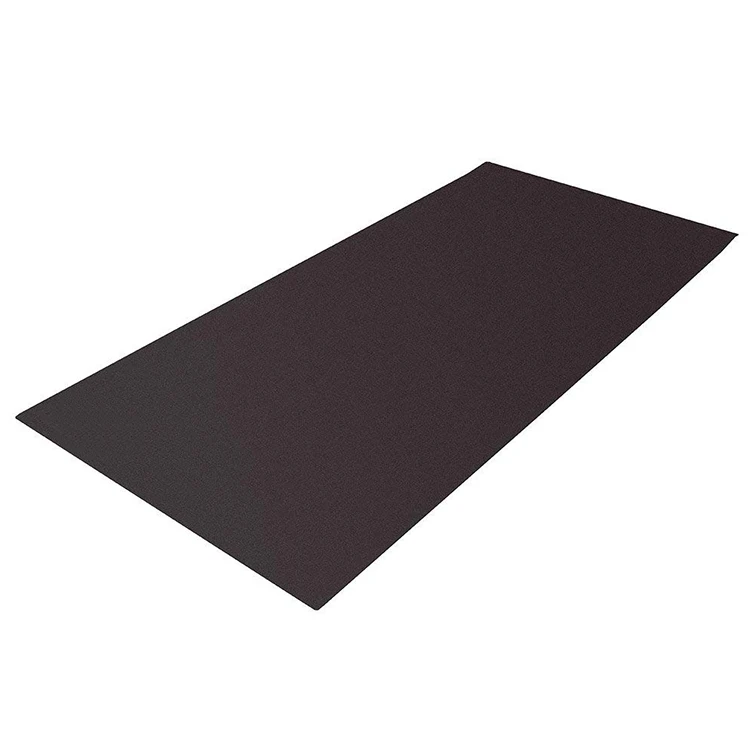 Sheepmats Large Non Slip Black Pink Eco Fold Jump Rope Mat Spinning Foldable Workout Bike Exercise Mat