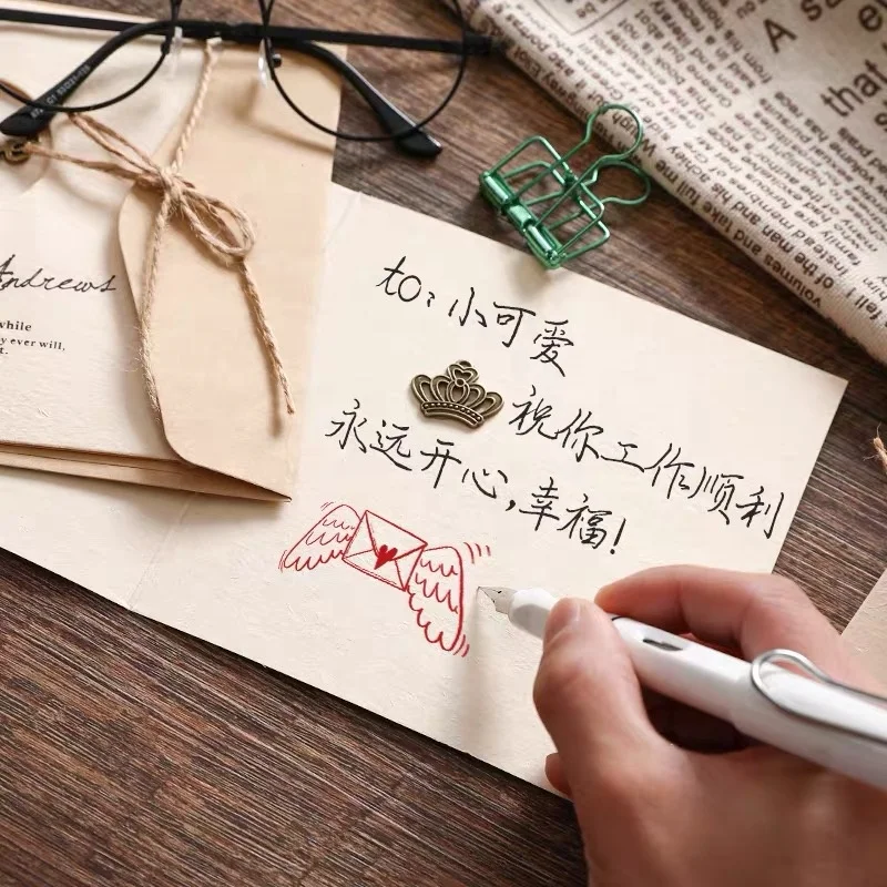 Customize Printing Logo Gift Cards Birthday Thankyou Cards Craft Paper Cards With Windows