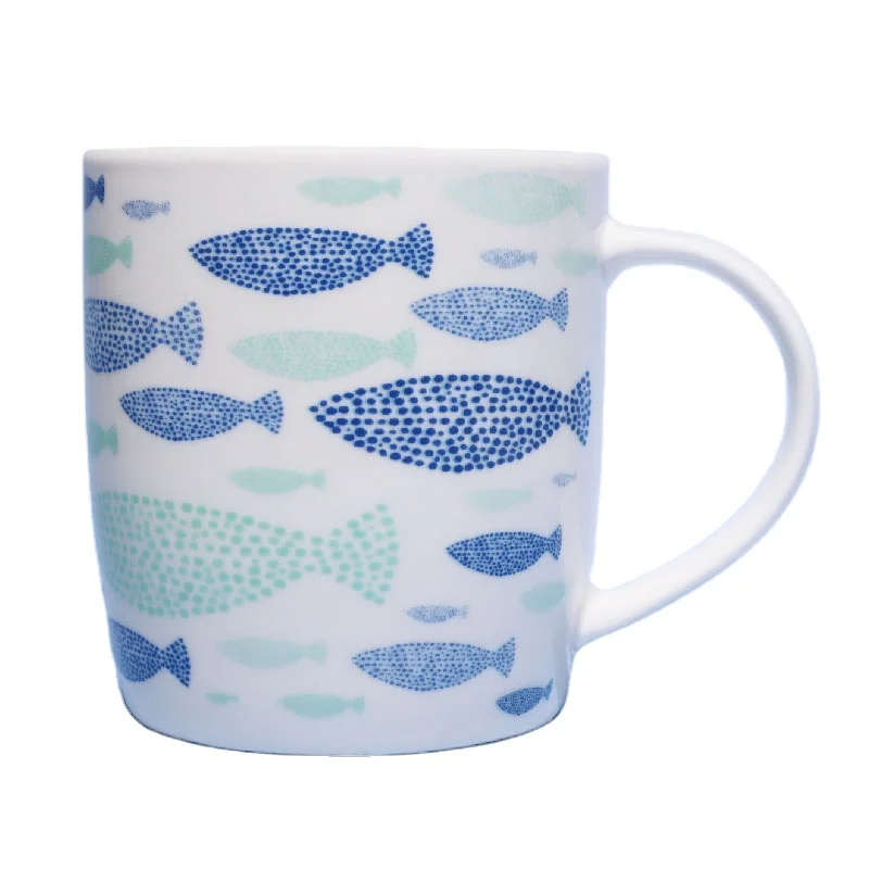 
 Новый продукт, уникальный дизайн, кружка для офиса с рыбками, креативная мультяшная керамическая кружка 360 мл с ручкой, кружка мечта  