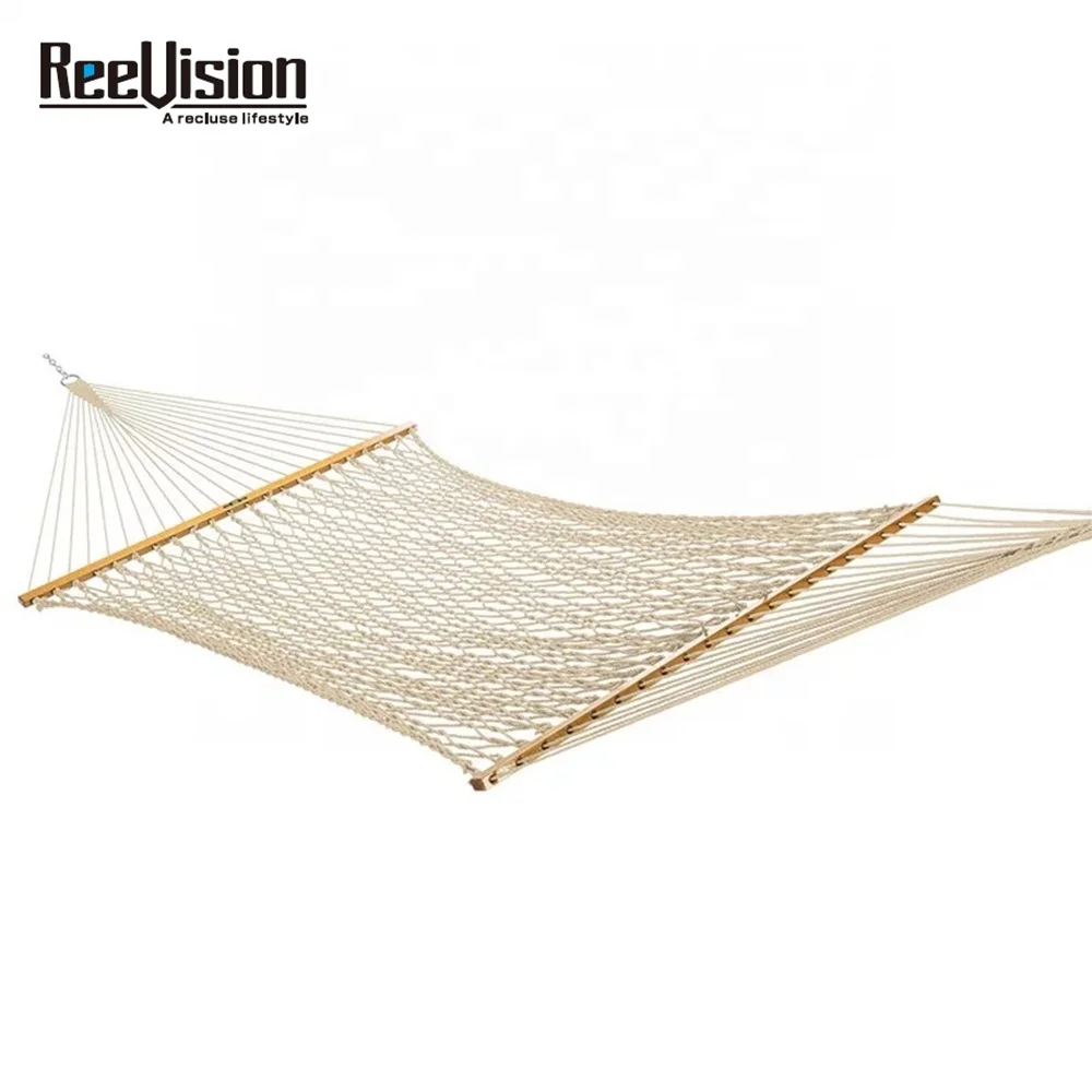 Competitive Price Swing Garden Camping Hammock with Wooden Bar