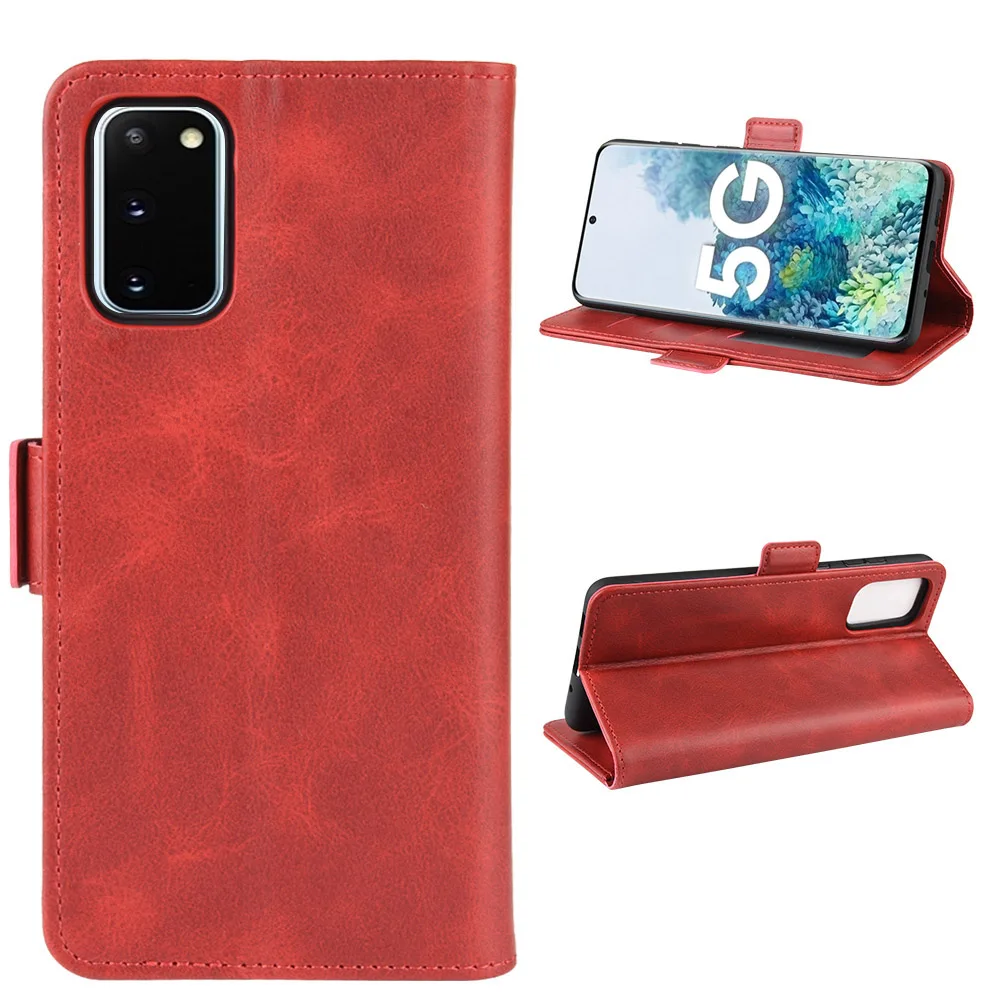 
For Samsung S20 FE Leather Phone Case Holder Mobile Cover High Quality Mobile Phone Leather Phone Case 
