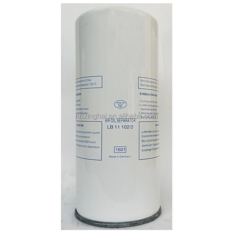 Factory direct Industrial air compressor parts oil separator LB11102/2 for MANN air compressor cartridge filter element