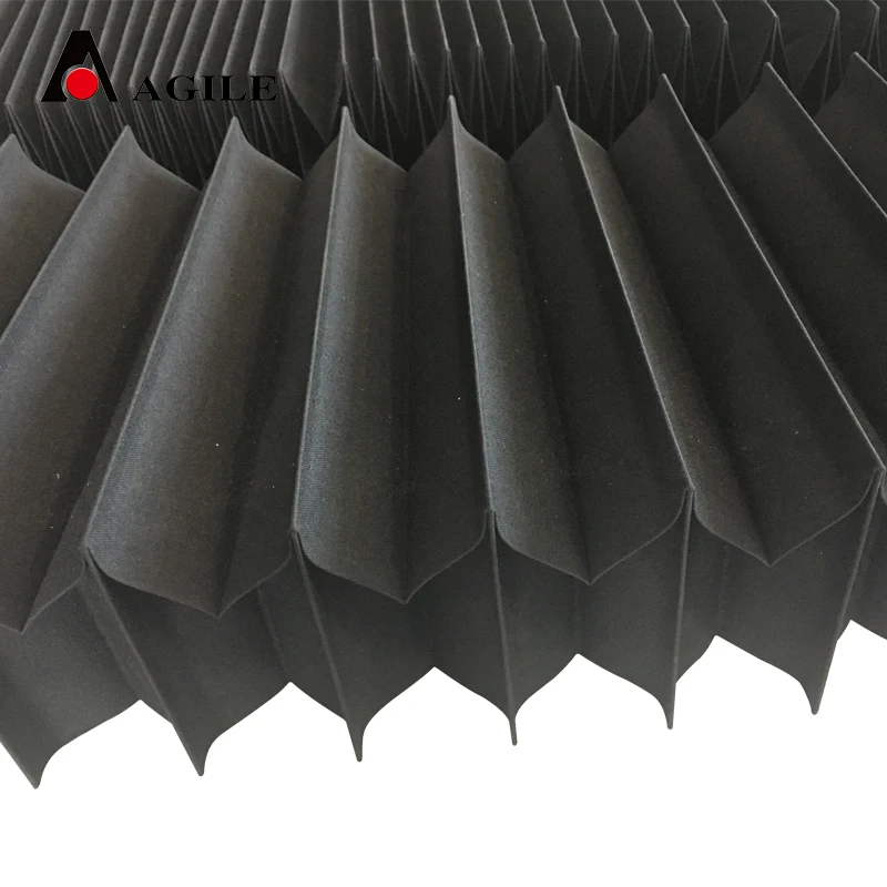 cnc nylon leather horizontal vertical flexible dust bellow cover