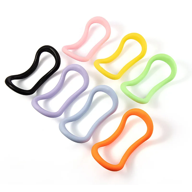 wholesale multicolor magic power back beauty yoga fitness open stretch ring with custom