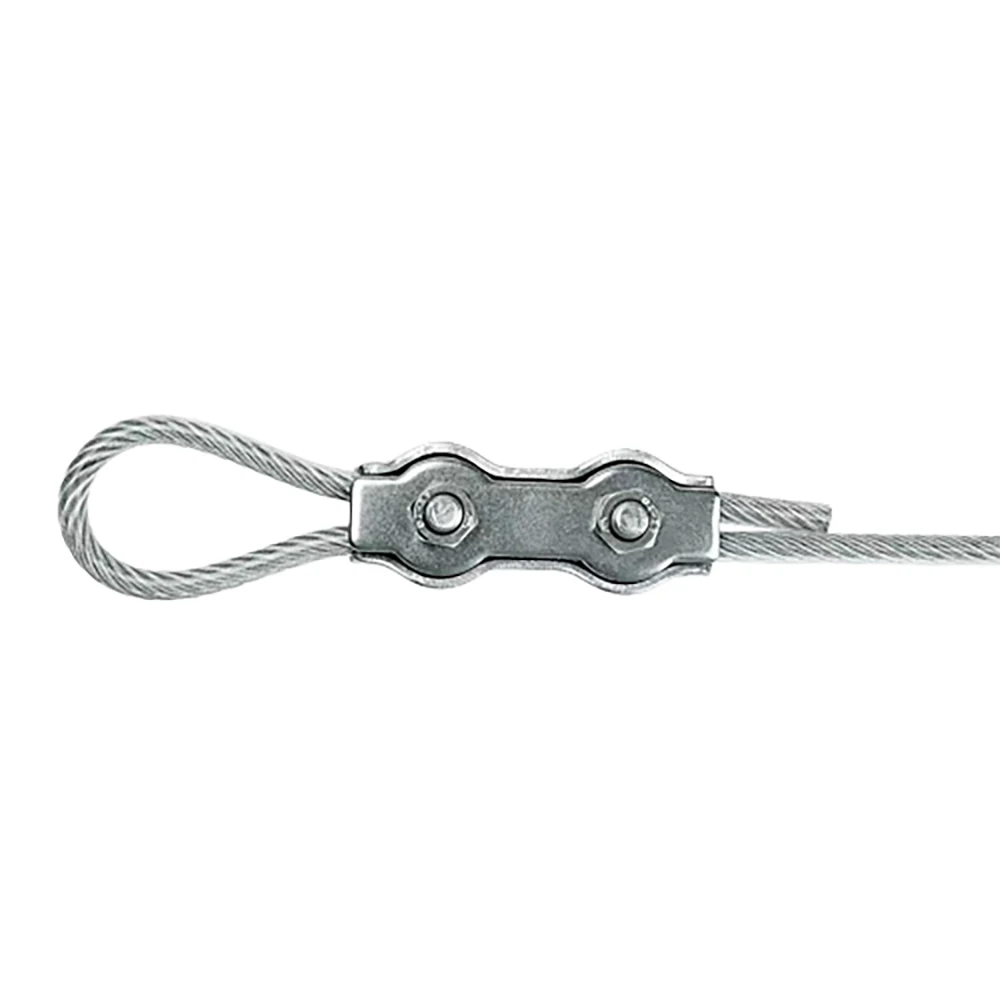 High Quality SS304 SS316 Double Bolt  Wire Rope Clip For Steel Wires