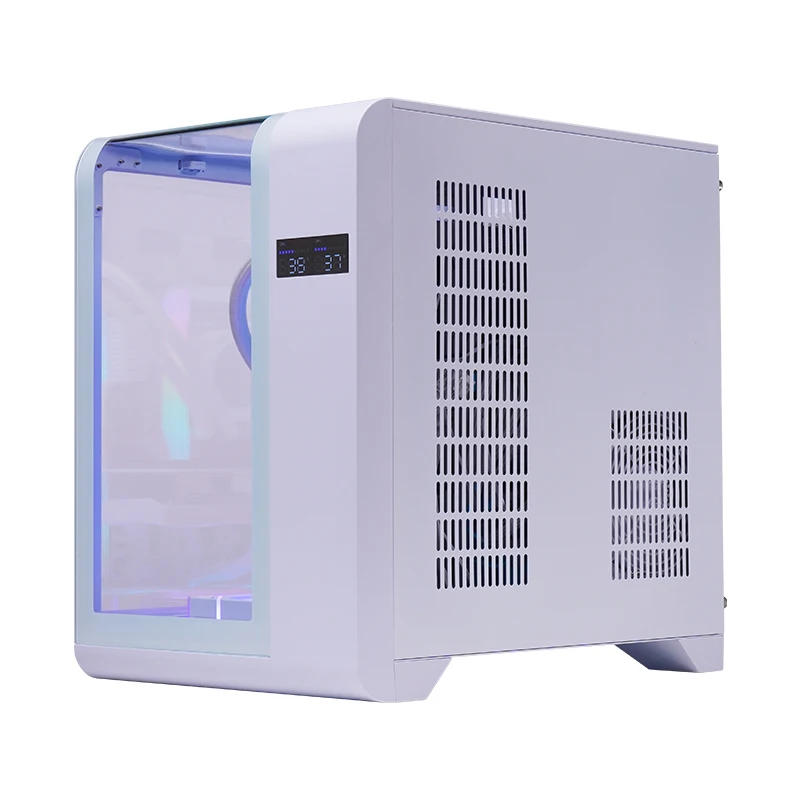 Herder Reliable Quality Mid-Tower CPU Cube Gaming M-ATX PC Case Computer Chassis Glass Panel MATX/ITX Towers & Cases