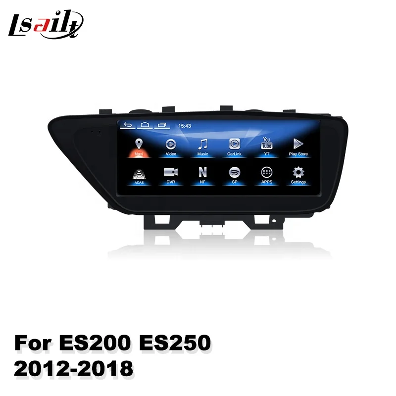 Lsailt CP AA 10.25 Inch Android Car Multimedia Play HD Screen for Lexus ES200 ES250 ES 200 Knob Control 2012-2018