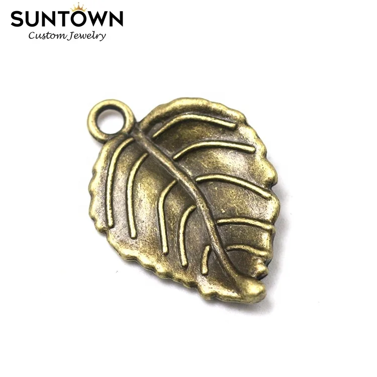 
Suntown Diy Retro Alloy Weed Leaf Charm Leaves Artificial Plant Charms For Jewelry Making Hip Hop Necklace Pendant Girls Schmuck 