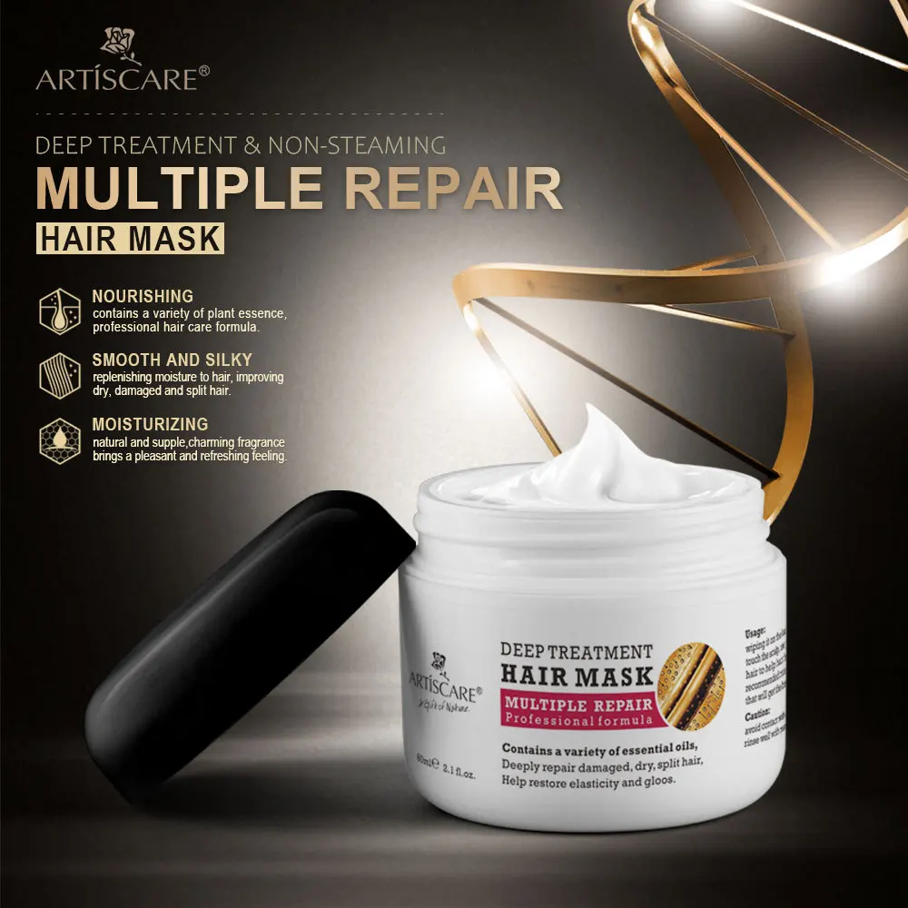 
Free Sample Natural Biotin Men Loss Matte Black Wholesale Argan Oil Kids blond hair mask 