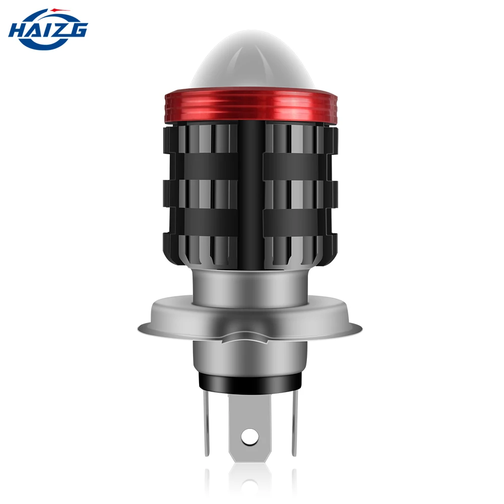 HAIZG Newest  HD Condenser Lens 13W white yellow light H4 BA20D Motorcycle Headlight