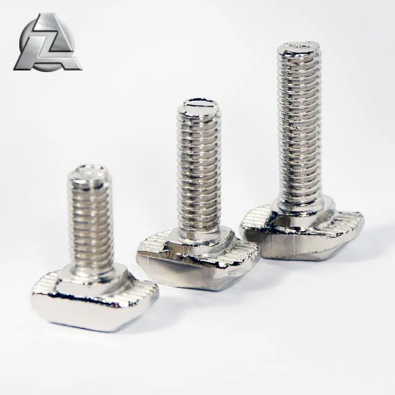 Standard size 3030 aluminum t slot extrusion profile tslot bolts t slot bolt