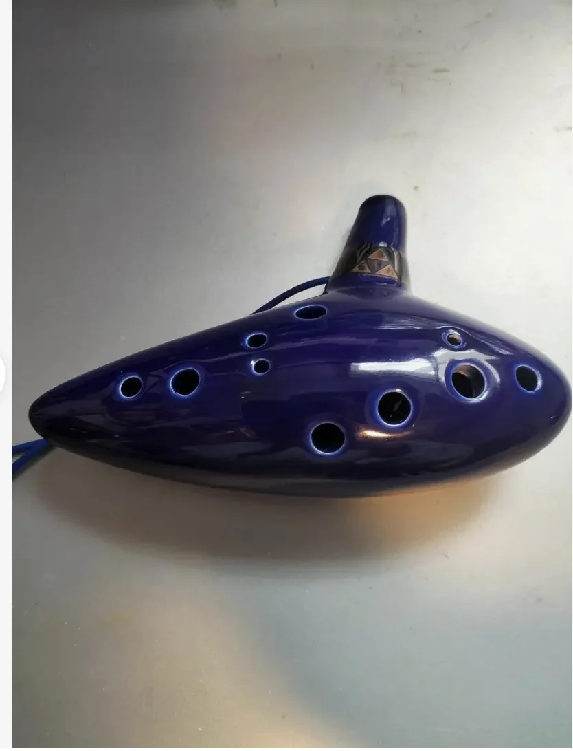 12Hole Forest Whisper Ocarina Classic Straw fire Masterpiece Collectible Alto C Ceramic Ocarina Music Instrument Gift Idea flute