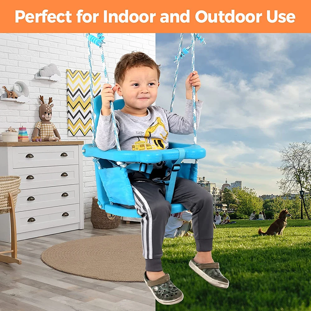 Baby Swing set plastic for kids baby chair playground outdoor metal swing sets hot sale quality safety panda swing set