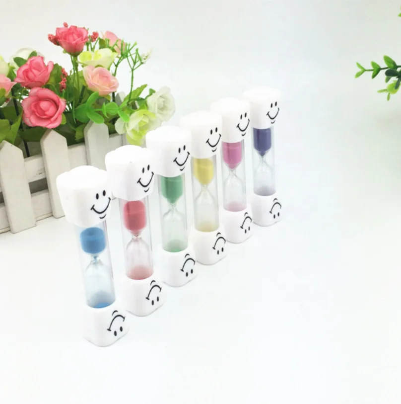 Two minute hourglass plastic shower timer
