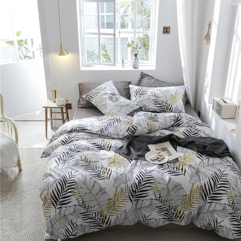 Queen size cotton printed Duvet Cover Set Wholesale Bedding Set Home Textile