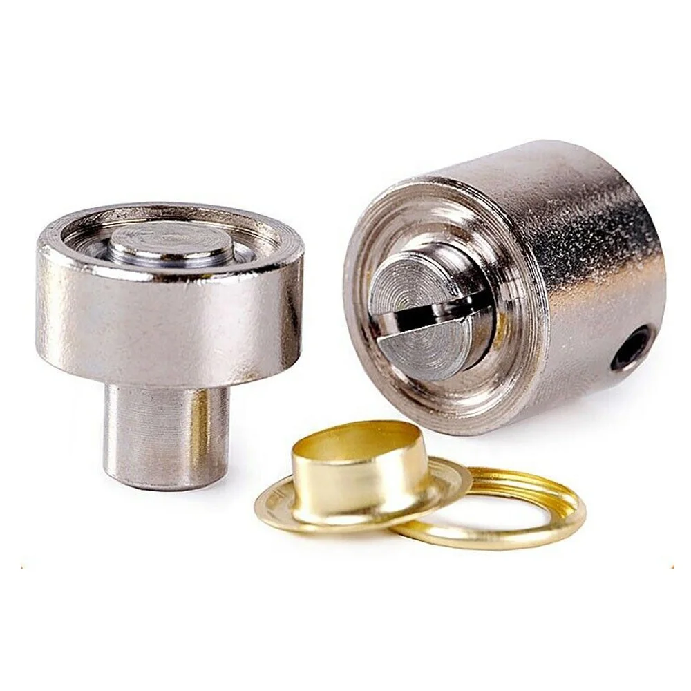 12mm Silver Brass Eyelets Male Female Set