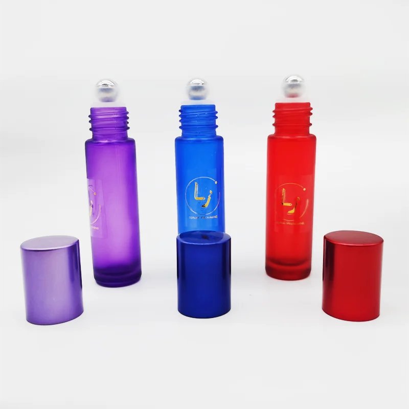 Wholesale  custom latest design 10ml transparent  deodorant perfume glass roll on bottle