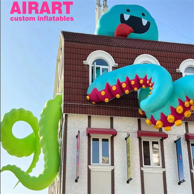 Best-sale event stage decoration pop up octopus tentacle inflatable for sale