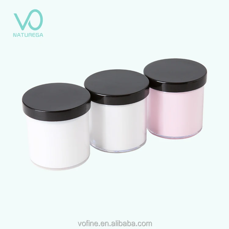 VOFINE factory wholesale clear acrylic nail powder crystal super clear white pink acrylic powder private label
