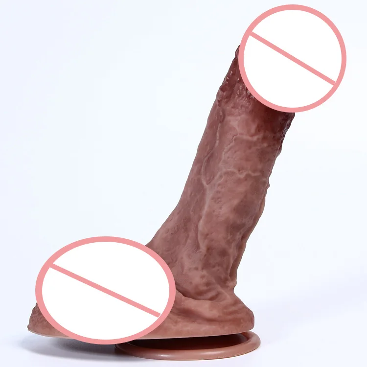 Lifelike artificial dildo realistic silicone sex toys penis with strong suction cup