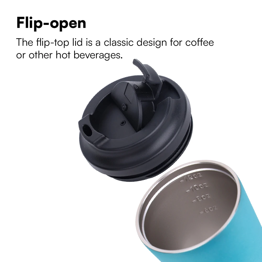 Eco Friendly Double Wall Stainless Steel Insulated 12oz 350ml Coffee Mug Vacuum Leakproof Reusable Coffee Cups