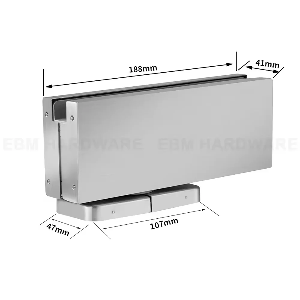 Glass Door Hardware Patch Fittings Stainless Steel 304 Square Spindle Hydraulic NO Digging Floor Spring