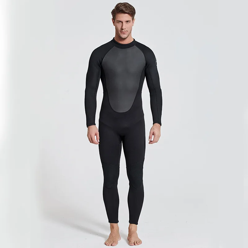 
Wholesale one-piece wetsuit 3mm thick warm cold snorkeling clothing winter swimming male swimwear diving suit fishing suit 