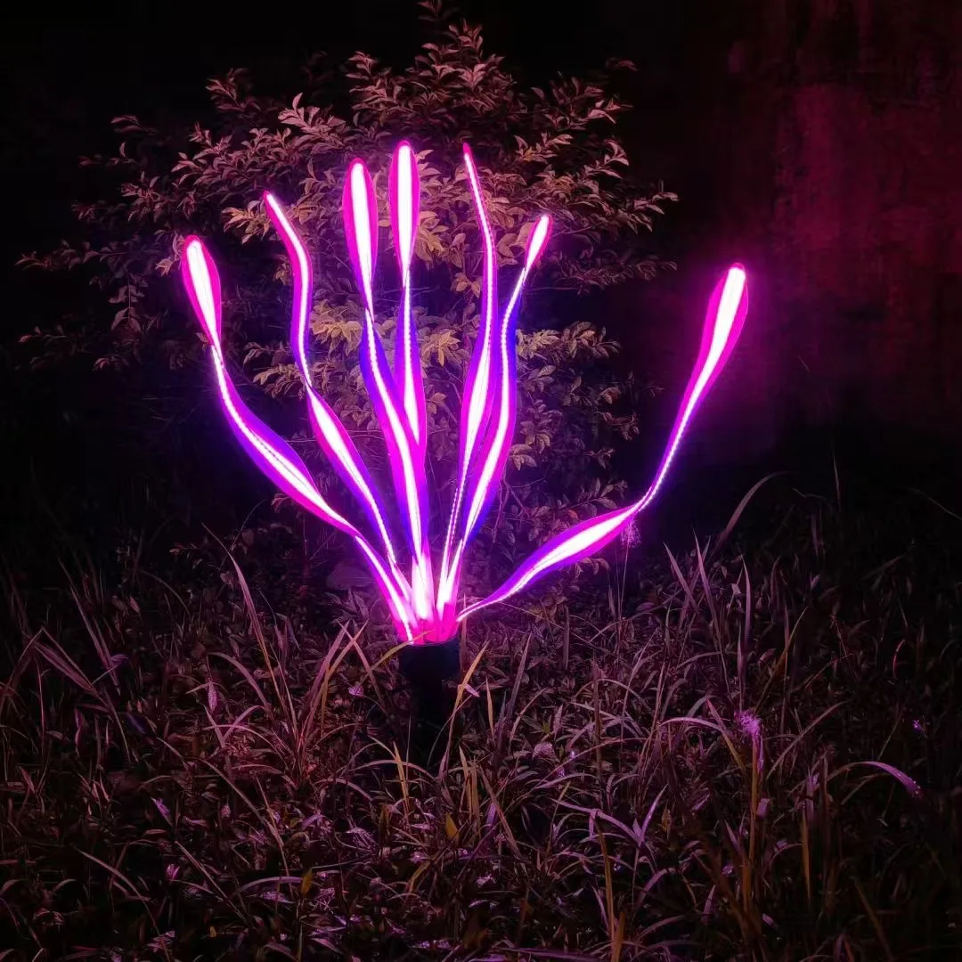 new arrival Colorful LED Fireworks Sparklers  Plastic String and Flower Style for Patio Pathway Christmas Decorations